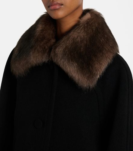 Mantel aus Schurwolle mit Shearling - Valentino - Modalova