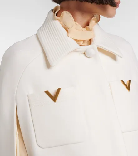 Valentino Garavani VGold wool cape - Valentino Garavani - Modalova