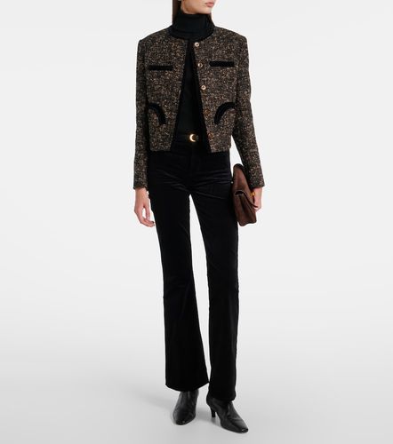 Pantalones Leggy Bootcut de terciopelo en mezcla de algodón - 7 For All Mankind - Modalova