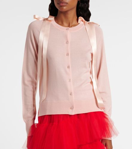 Cardigan in lana e seta con fiocco - Simone Rocha - Modalova