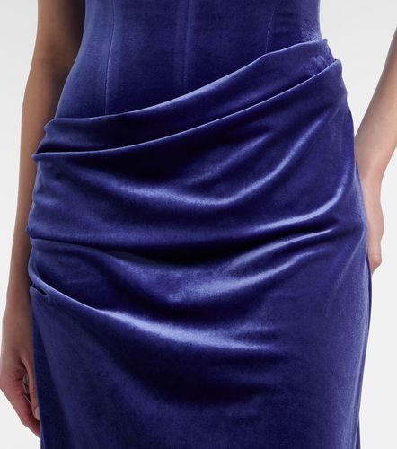 Alex Perry Bustier-Robe aus Samt - Alex Perry - Modalova