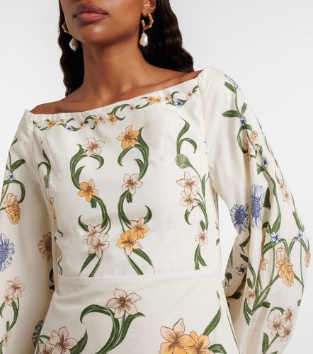 Vestido largo de algodón floral - Agua by Agua Bendita - Modalova