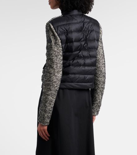 Down-paneled wool-blend jacket - Moncler - Modalova