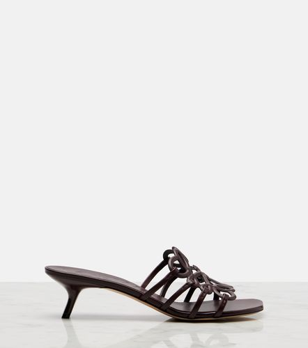 Petal Anagram 45 leather mules - Loewe - Modalova
