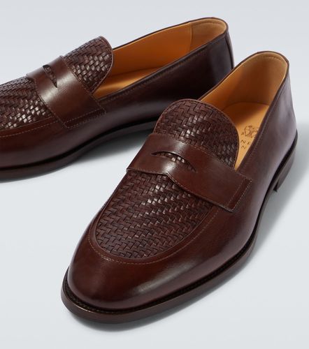 Woven leather penny loafers - Brunello Cucinelli - Modalova