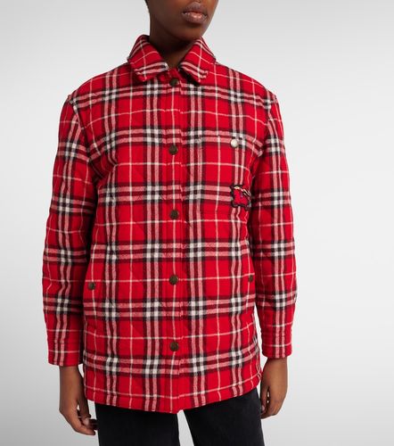 Check padded wool jacket - Burberry - Modalova