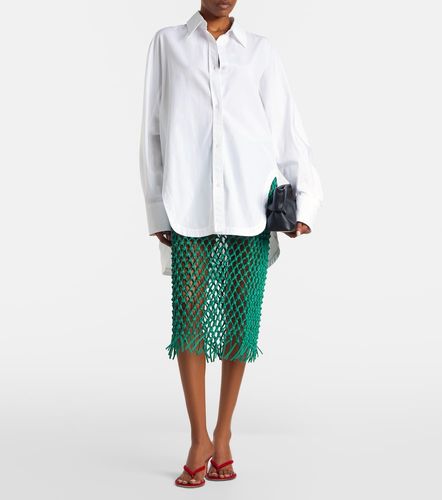 Falda midi Nelaya de macramé de piel - The Frankie Shop - Modalova