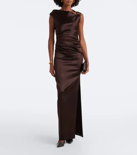 Abito lungo Elegante in raso con ruches - Max Mara - Modalova