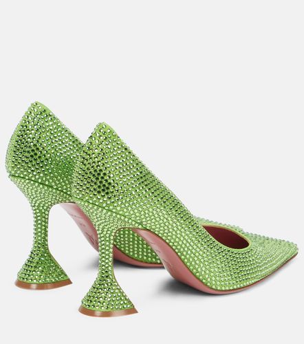 Ami embellished leather pumps - Amina Muaddi - Modalova