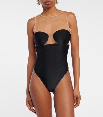 Hands tulle bodysuit - Adriana Degreas - Modalova