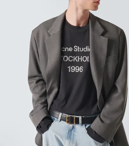 Logo distressed jersey T-shirt - Acne Studios - Modalova