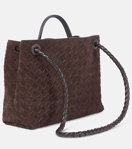 Tote Andiamo Medium de ante - Bottega Veneta - Modalova