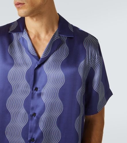 Camicia bowling Roberto in seta con stampa - Frescobol Carioca - Modalova