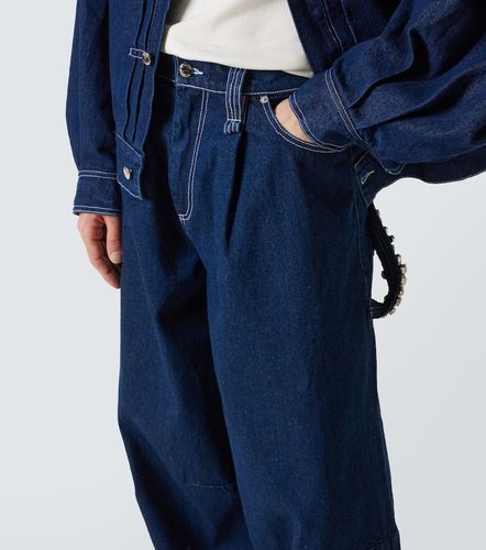 Jeans a gamba larga con cristalli - Simone Rocha - Modalova
