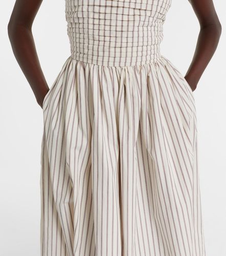 Vestido midi de algodón a rayas - Markarian - Modalova