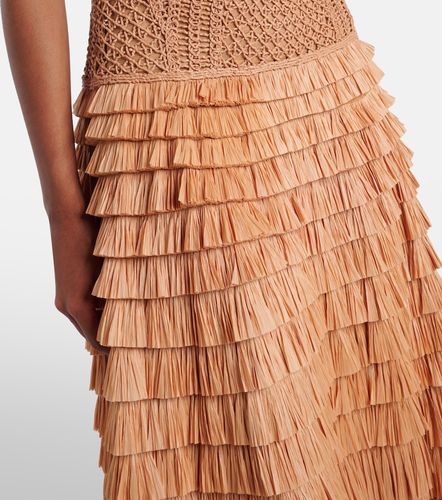 Santana raffia-blend bustier dress - Simkhai - Modalova