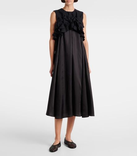 Ruffled wool midi dress - Noir Kei Ninomiya - Modalova