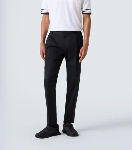Pantalones rectos de algodón - Dolce&Gabbana - Modalova