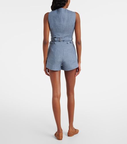 Posse Thea high-rise linen shorts - Posse - Modalova