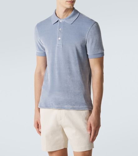 Tom Ford Polohemd aus Samt - Tom Ford - Modalova