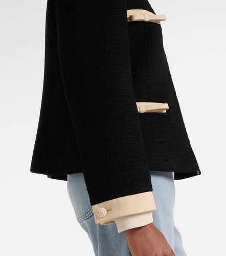 Bow-detail wool-blend tweed jacket - Valentino - Modalova