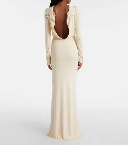 Elowen open-back silk-blend maxi dress - Aya Muse - Modalova