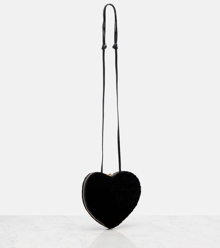 Alaïa Borsa a tracolla Le Coeur Small in shearling - Alaia - Modalova