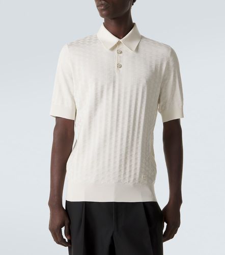 Polo de seda con DG de punto - Dolce&Gabbana - Modalova