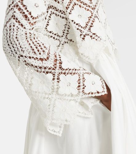Self-Portrait Crochet ruffled top - Self-Portrait - Modalova