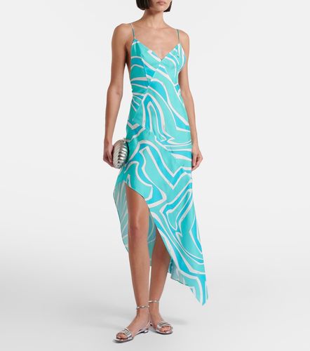 Vestido midi Labirinto de sarga de seda - Pucci - Modalova
