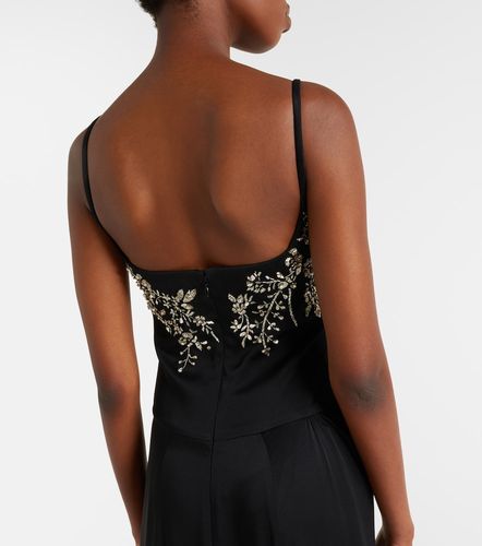 Abito lungo drappeggiato con decorazioni - McQueen - Modalova