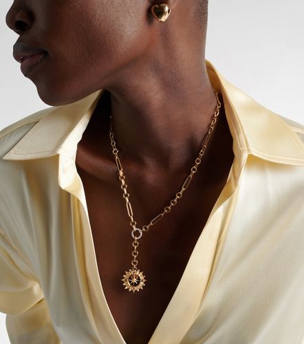 Collar Internal Compass Small de oro de 18 ct con diamantes - FoundRae - Modalova