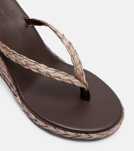 Sandali infradito Etheria in rafia con zeppa - Ancient Greek Sandals - Modalova