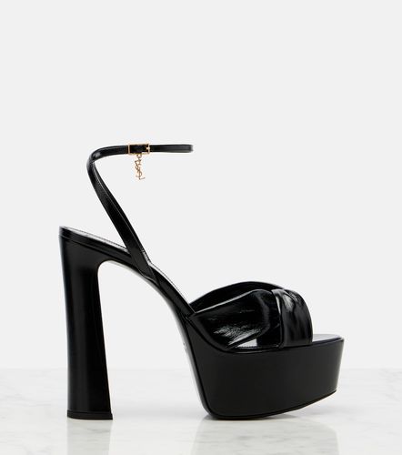 Sandalias con plataforma Franciane de piel adornadas - Saint Laurent - Modalova