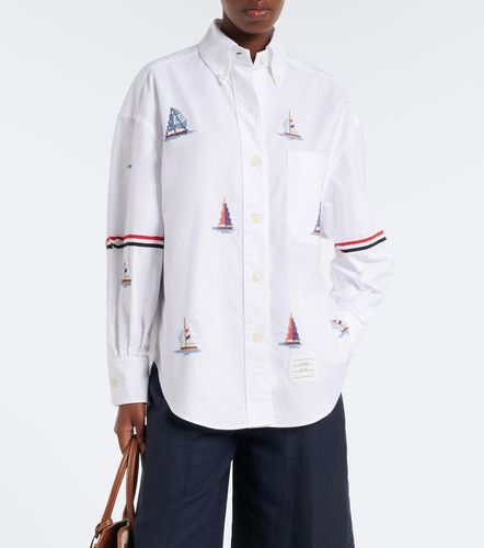 Camicia in cotone con stampa - Thom Browne - Modalova