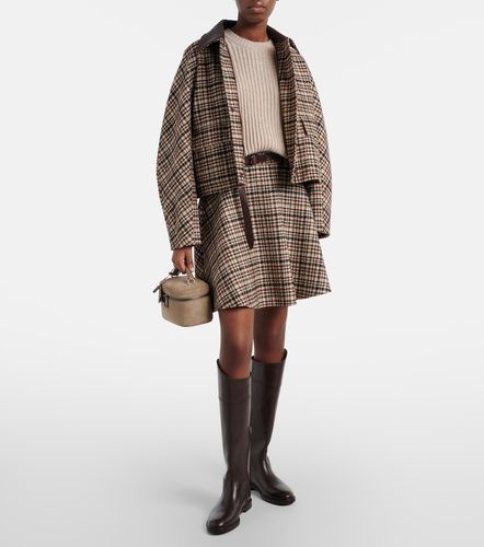 Checked wool and alpaca-blend jacket - Brunello Cucinelli - Modalova