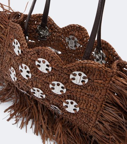 Embellished raffia shoulder bag - Rabanne - Modalova