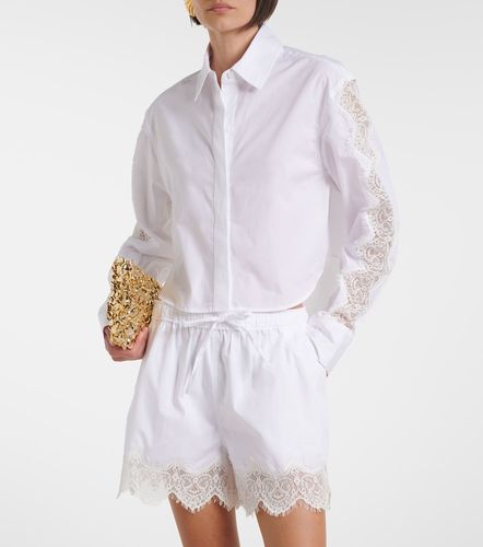 Camicia in popeline di cotone con pizzo - Simkhai - Modalova