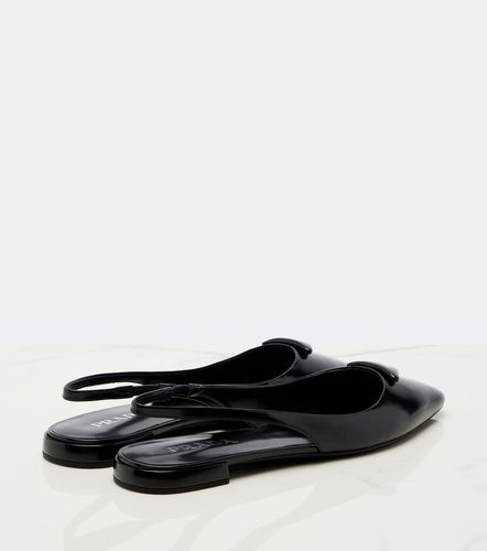 Slingback-Ballerinas aus Leder - Prada - Modalova