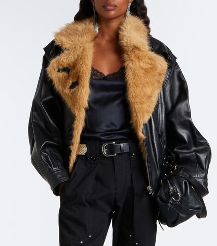 Chaqueta cruzada Valina de piel - Isabel Marant - Modalova