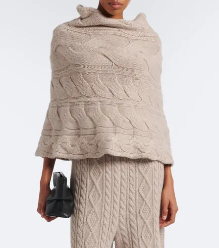 Cable-knit cashmere poncho - Lisa Yang - Modalova