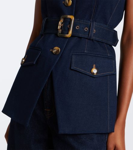 Becker belted denim vest - Veronica Beard - Modalova