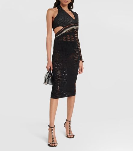 Cutout cotton knit midi skirt - Roberta Einer - Modalova