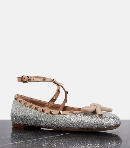 Rockstud embellished ballet flats - Valentino Garavani - Modalova