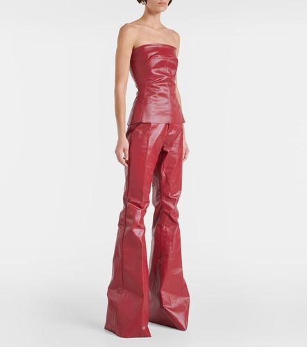 Rick Owens Coated denim corset top - Rick Owens - Modalova