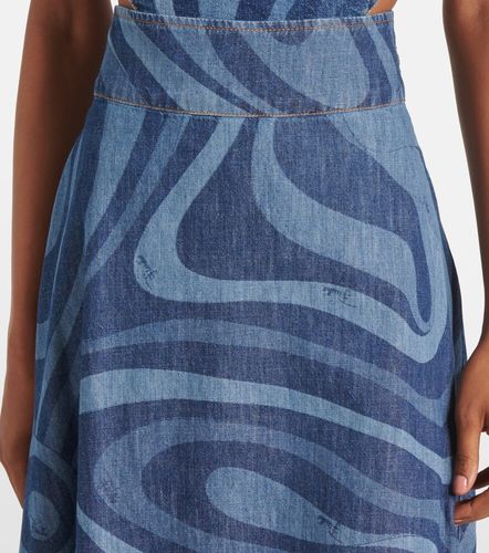 Gonna lunga di jeans Marmo a vita alta - Pucci - Modalova