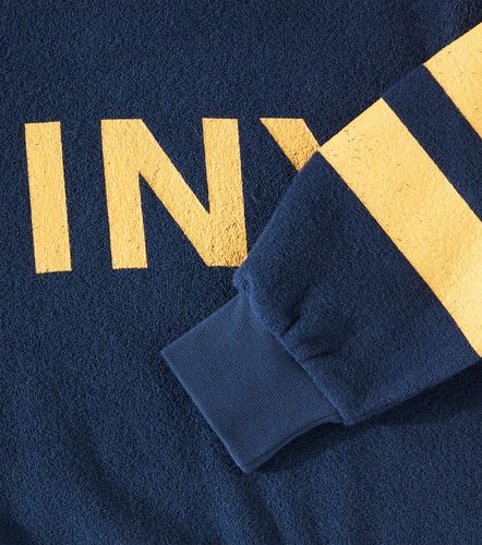 Sudadera de rizo de algodón a rayas con logo - Tinycottons - Modalova