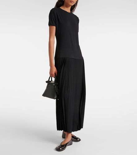 Abito midi in cotone plissé - MM6 Maison Margiela - Modalova