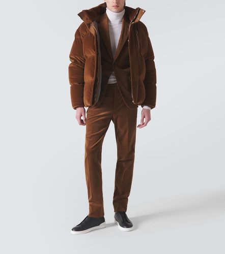 Pantaloni slim in cotone e cashmere - Zegna - Modalova
