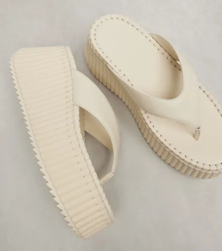 Nama leather platform thong sandals - Chloe - Modalova